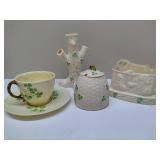 Vintage Belleek Shamrock Collectibles