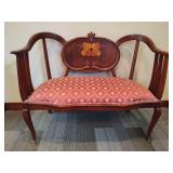 Antique Mahogany Settee