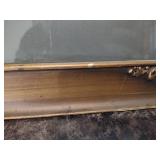 "Girl with Harp" in Antique Frame