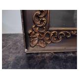 "Girl with Harp" in Antique Frame