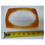 Lot of Amber Colored Small Glassware