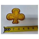 Lot of Amber Colored Small Glassware