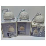 LLADRO Set of Three Porcelain Bells