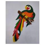 Tin Parrot Decor