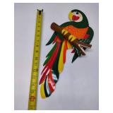 Tin Parrot Decor