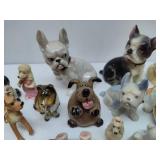 Lot of Asst Dog Figurines