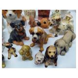 Lot of Asst Dog Figurines