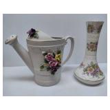 Floral Vase & Music Box Watering Can