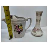 Floral Vase & Music Box Watering Can