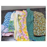 Lot of Vintage Half Aprons
