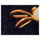 Opal Necklace & Earring Set Stamped 14K