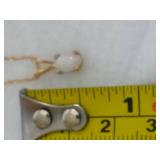 Opal Necklace & Earring Set Stamped 14K