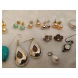 Lot of Asst Silver Jewelry Pieces