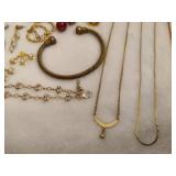 Lot of Gold Tone Costume Jewelry
