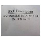 18 x 96" White Pantry-needs assembl...