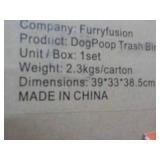 Furry Fusion Dog Poop Trash Bin Set...