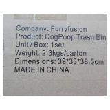 Furry Fusion Dog Poop Trash Bin Set...