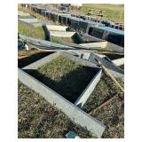 6 Galvanized Shelves (need repair)