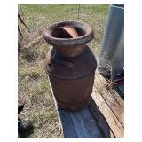 Antique Frazee Creamery Can