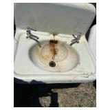 Antique Square Cast Iron Bathroom Sink