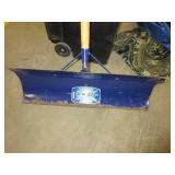 SNOW SHOVELS, TARPS AND 50 GALLON WASTE BIN