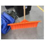 SNOW SHOVELS, TARPS AND 50 GALLON WASTE BIN