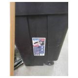 SNOW SHOVELS, TARPS AND 50 GALLON WASTE BIN