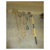 SHOVELS AND HOE