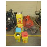 A SKID OF SNOW FENCE MATERIALS AND HARDWARE