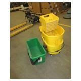 MOP BUCKETS, WRINGER AND WINDOW WASHING BUCKET
