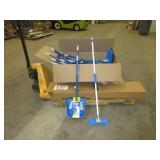 BROOMS, DUSTPANS,  MOPS  -  ALL NEW