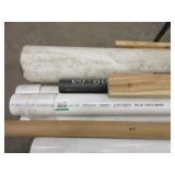 ASSORTED PVC, BLACK PIPE, STAINLESS STEEL TUBING