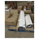 PVC PIPE, CONNECTORS AND PIECES - MOSTLY NEW