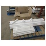 PVC PIPE, CONNECTORS AND PIECES - MOSTLY NEW
