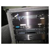 DJ/CONTROL CENTER MOBILE RACK SYSTEM WITH COMPONENTS