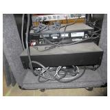 DJ / CONTROL CENTER RACKSYSTEM WITH COMPONENTS.