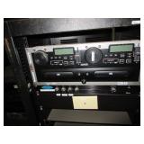 MUSIC CONTROL CENTER WITH NUMARK PROFESSIONAL, RACKMOUNT, DUAL CD PLAYER