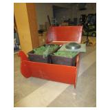 WOODEN SLEIGH AND CHRISTMAS TREE