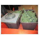 WOODEN SLEIGH AND CHRISTMAS TREE