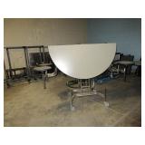 AMERICAN TABLE, FOLDING, MOBILE CAFETERIA TABLE