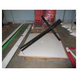 SQUARE PUB TABLE WITH METAL BASE