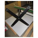 SQUARE PUB TABLE WITH METAL BASE