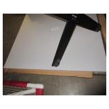 SQUARE PUB TABLE WITH METAL BASE