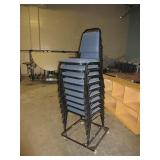 UPHOLSTERED STACKING CHAIRS