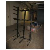 BLACK STEEL WEIGHT STORAGE RACK