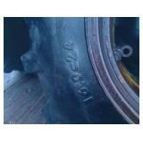 Pair of Used 16.9-24 Armstrong Industrial Tractor Tires on Band Dual Wheels +1 Other