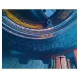 Pair of Used 16.9-24 Armstrong Industrial Tractor Tires on Band Dual Wheels +1 Other