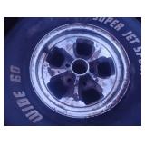 Pair of Keystone Classic Wheels 15x7 Super Jet Sport tires