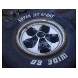 Pair of Keystone Classic Wheels 15x7 Super Jet Sport tires