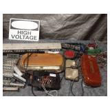 Assortment of Automotive Lights and Wiring Components